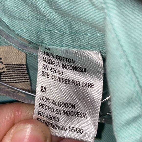 Denim Republic Women's Green Collared Cotton Sleeveless Shirt Size Medium - Picture 7 of 7